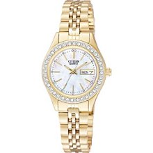 Citizen Women's Goldtone Watch with Crystal Accents Women's