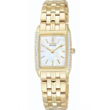 Citizen Womens Stilleto Gold Plated Diamond Watch