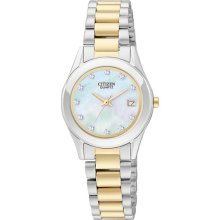 Citizen Womens Two-Tone Mother-of-Pearl Watch