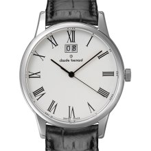 Claude Bernard Elegant and Thin Big Date Quartz Dress Watch 63003-3BR