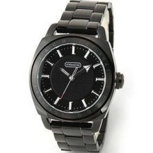 Coach Men's Black Analog Round Steel Bracelet Watch 14600978 $498