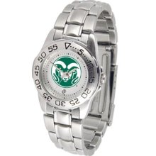 Colorado State Rams CSU Womens Steel Sports Watch