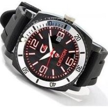 Croton Men's Collection Quartz Rubber Strap Date Watch CX328007BS ...