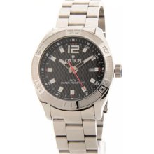 Croton Watches Men's Aquamatic Black Textured Dial Stainless Steel St