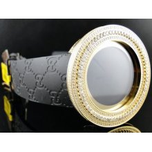 Custom Gold Big Bez I Gucci Digital Diamond Watch 11 Ct