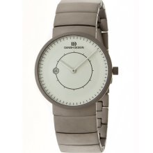 Danish Design Mens Lars Pedersen Titanium Watch - Gray Bracelet - White Dial - DDSIQ62Q830