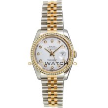 Datejust 116233 Steel Gold Jubilee White Diamond Dial & Bezel