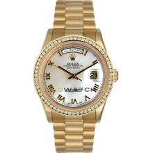 Day Date 118238 President Model MOP Roman Dial & Bezel