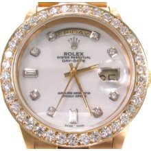 Diamond Rolex Watch Collection Day-Date Yellow Gold 118348 4.00ct