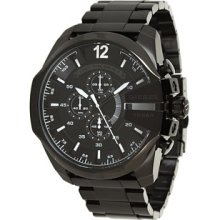 Diesel Black Mega Chief Watch Men's