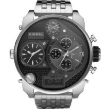 Diesel Black Men's Multi-Movement Stainless Steel Bracelet Black Chronograph Watch