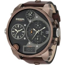 Diesel DZ7246 Stainless Steel Case Black Dial Chronograph Brown