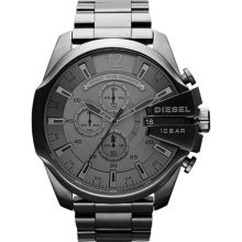 DIESEL 'Mega Chief' Bracelet Watch, 51mm Gunmetal