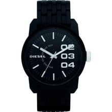Diesel Men Dz1523 Acrylic Black Band Analog Dial Watch