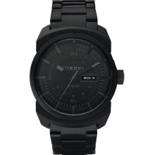 Diesel Men's Stainless Steel Quartz Black Dial Day and Date Display DZ1474