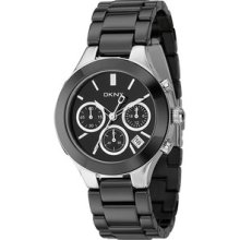 DKNY Black Ceramic Ladies Watch NY4914