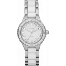 DKNY Ladies Ceramic Two Tone Bracelet ny8498 Watch