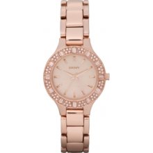 Dkny Ny8486 Ladies Essentials And Glitz Rose Gold Watch Rrp Â£125