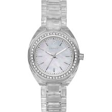 DKNY Transparent Plastic Glitz Ladies Watch NY8271