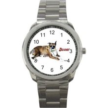 dog sport metal watch - Silver - 1.5 - Metal