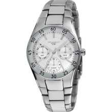 DS3303-131 Dilligaf Ladies Steel White Dial Silver Tone Bracelet Watch