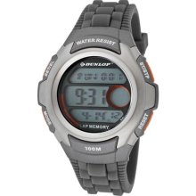Dunlop Unisex Digital Watch With Lcd Dial Digital Display And Grey Plastic Or Pu Strap Dun-205-G08