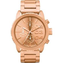 Dz5318 Diesel Ladies Rosegold Band Chrono Dial Watch