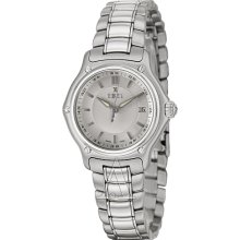 Ebel 1911 Silver Dial Stainless Steel Ladies Watch 9087221/6365P