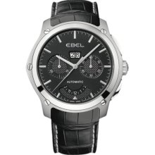 Ebel Men's Classic Hexagon Black Dial Watch 1215932