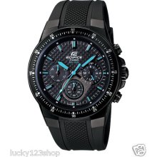 Ef-552pb-1a2 Blue Genuine Casio Watch Resin Band 3 Hands Analog Date