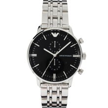 Emporio Armani AR0389 Classic Stainless Steel Watch Silver