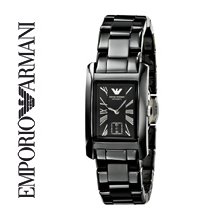 Emporio Armani AR1407 Black Ceramic Bracelet Ladies Watch