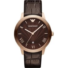 Emporio Armani AR1613 Classic Men's Brown Leather Watch