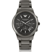 Emporio Armani Designer Men's Watches, Renato - Polished Black Ceramic Watch