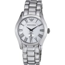 Emporio Armani Men's 'Classic' Silver Dial Stainless Steel Watch