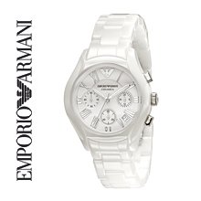 Emporio Armani Women Watch AR1404 Ceramic Chronograph White