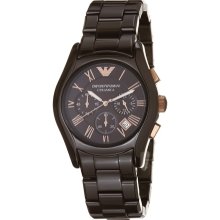 Emporio Armani Women's Ceramica AR1446 Brown Ceramic Quartz Watch with Brown Dial