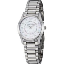 Emporio Armani Women's Slim Quartz Mother-of-Pearl Dial Bracelet Watch