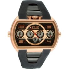 Equipe Dash XXL Men's Watch with Rose Gold Case and Black Dial