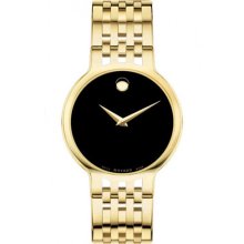 Esperanza Gold-Tone Black Museum Dial, Men's Movado