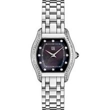 ESQ 07101214 Ladies Simone Black Dial with Diamonds Black Mother of Pearl Watch