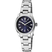 ESQ by Movado Watches Women's Navy Blue Dial Stainless Steel Stainles