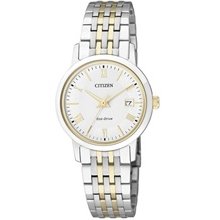 EW1584-59A - Citizen Sapphire Eco-Drive Gold Two-Tone Ladies Watch