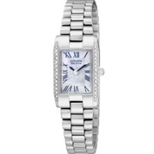 EW9810-58D - Citizen Eco-Drive Ladies Silhouette Swarovski Crystals Elegant Watch