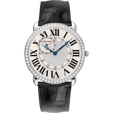 Extra-Large Cartier Ronde Louis Cartier White Gold Watch WR007004