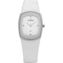 Fashion Basic in White, Ladies' Skagen, Quartz Watch