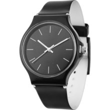 Fashionable Round Dial Quartz Watch for Women (Black) - Black - Stainless Steel