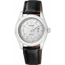 FE1011-03B - Citizen Eco-Drive Ladies WR 50m Multi-Date Elegant Leather Watch