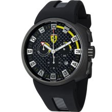 Ferrari Watches Men's F1 Podium Chronograph Black Carbon Fiber Dial Bl