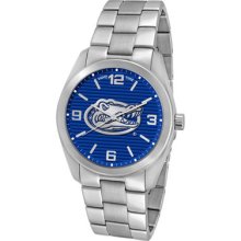 Florida Gators Uf Game Time Elite Watch - Stainless Steel W/textured Dial